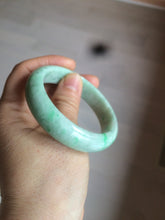 Load image into Gallery viewer, 51.5mm certificated Type A 100% Natural sunny green Jadeite Jade bangle AY33-0435
