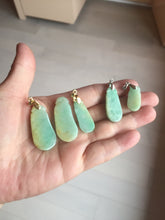 Load image into Gallery viewer, 100% natural type A sunny  green yellow blessed melon 福瓜) Jadeite Jade pendant group PB52

