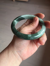 Load image into Gallery viewer, 卖了 61mm Certified Type A 100% Natural forest dark green Jadeite jade bangle BF131-2711
