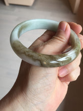 Load image into Gallery viewer, 59.2mm certified Type A 100% Natural green brown pink Jadeite Jade bangle BL120-9433
