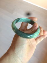 Load image into Gallery viewer, 55.5mm certified 100% natural Type A dark green/sunny green  jadeite jade bangle AX5-2839
