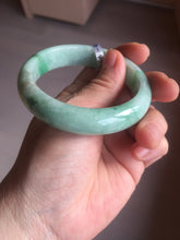 Load image into Gallery viewer, 55.2mm Certified Type A 100% Natural sunny green Jadeite Jade bangle AU6-4440
