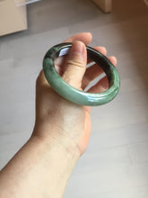 Load image into Gallery viewer, 58.5mm Certified 100% natural Type A dark green/sunny green/black/red/brown jadeite bangle PD83-9761
