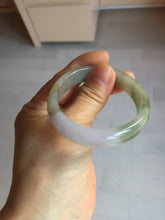 Load image into Gallery viewer, 50.5mm 100% natural Type A light green/purple oval  jadeite jade bangle Y166-3705
