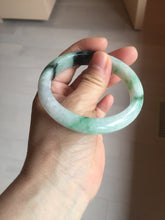 Load image into Gallery viewer, 56.9mm 100% natural Type A sunny green white purple jadeite jade bangle BN6-8241
