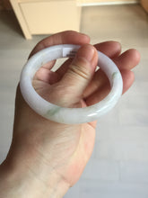 Load image into Gallery viewer, 56mm certified 100% natural type A icy watery green/purple jadeite jade bangle BN90-3561
