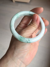 Load image into Gallery viewer, 53mm Certified Type A 100% Natural sunny green white(白底青) Jadeite Jade bangle BP41-3176
