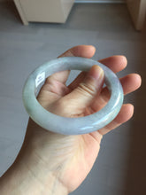 Load image into Gallery viewer, 60.5mm Certified Type A 100% Natural icy watery green/purple chubby Jadeite Jade bangle PB236-9536
