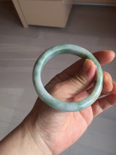 Load image into Gallery viewer, 55.7mm certified 100% natural type A green/yellow/gray jadeite jade bangle AU53-0246
