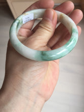 Load image into Gallery viewer, 57mm Certificated sunny green/yellow/white jadeite jade bangle S83-7073
