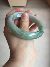 Load image into Gallery viewer, 60.3mm certified type A 100% Natural green/red chubby Jadeite Jade bangle B117-9131
