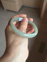 Load image into Gallery viewer, 59.4mm Certified Type A 100% Natural oily dark green gray Jadeite Jade bangle AJ76-8580
