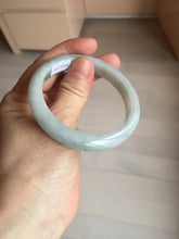 Load image into Gallery viewer, 54mm certified Type A 100% Natural light green white Jadeite Jade bangle BM67-0316
