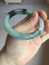 Load image into Gallery viewer, 53mm certified 100% natural Type A icy watery dark green brown jadeite jade bangle AH102-4492
