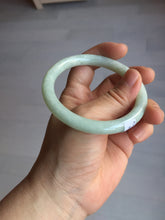 Load image into Gallery viewer, 56mm Certified Type A 100% Natural light green round cut Jadeite Jade bangle F137-8174
