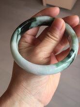 Load image into Gallery viewer, 60mm certificated Type A 100% Natural dark green/brown/black Jadeite Jade bangle BG239-3286
