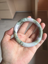 Load image into Gallery viewer, 58.8mm Certified Type A 100% Natural earthy brown green purple yellow jadeite Jade bangle  PB162-1102
