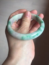 Load image into Gallery viewer, 59.2mm Certified Type A 100% Natural green purple Jadeite Jade bangle S86-7051
