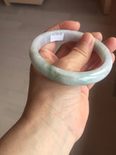 Load image into Gallery viewer, 61.5mm Certified Type A 100% Natura light green white purple Jadeite bangle X159-3830
