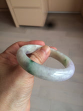 Load image into Gallery viewer, 53mm 100% natural certified sunny green/purple jadeite jade bangle AF82-2528
