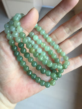 Load image into Gallery viewer, 6.7mm 100% natural type A icy watery jadeite jade beads bracelet group BP149
