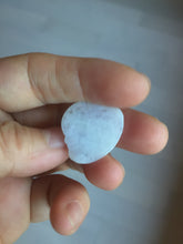 Load image into Gallery viewer, 100% Natural type A light purple white happy Buddha jadeite pendant BP182
