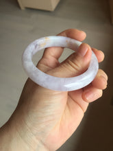 Load image into Gallery viewer, 53mm Certified Type A 100% Natural light purple white Jadeite bangle AU15-9429
