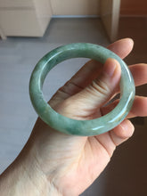 Load image into Gallery viewer, 57.9mm Certified Type A 100% Natural green/gray/black chubby Jadeite bangle PB240-9525
