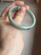 Load image into Gallery viewer, 53.8mm certified Type A 100% Natural green thin Jadeite Jade bangle D134-2835
