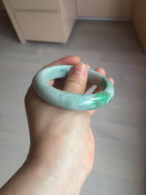 Load image into Gallery viewer, 55.7mm certified type A 100% Natural sunny green Jadeite Jade bangle B114-8228
