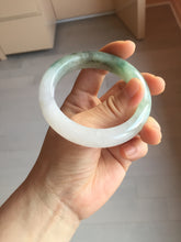 Load image into Gallery viewer, 卖了  55.3mm certified Type A 100% Natural icy watery dark green/purple/clear Jadeite Jade bangle BF144-9538
