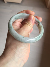 Load image into Gallery viewer, 59mm Certified Type A 100% Natural green gray Jadeite Jade bangle BN17-7070
