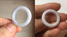 Load image into Gallery viewer, Size 3 1/4 -8 1/4 100% natural type A sunny green/purple jadeite jade band ring group PB122
