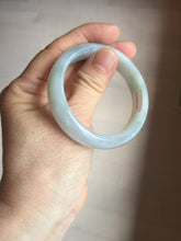 Load image into Gallery viewer, 50.5mm certified 100% natural Type A light green/purple oval jadeite jade bangle PB191
