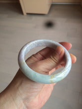 Load image into Gallery viewer, 58.5 mm Certified Type A 100% Natural yellow/light purple/green(FU LU SHOU) Jadeite Jade bangle AF79-0586
