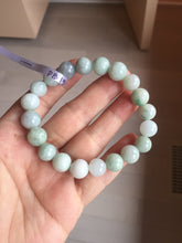 Load image into Gallery viewer, 10mm 100% natural type A green yellow white jadeite jade beads bracelet group PB152
