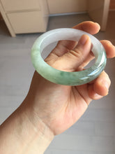 Load image into Gallery viewer, 卖了  55.3mm certified Type A 100% Natural icy watery dark green/purple/clear Jadeite Jade bangle BF144-9538
