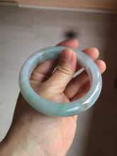 Load image into Gallery viewer, Reserved! Please don&#39;t order. 56.8mm certified type A 100% Natural icy watery green/white/brown/purple jadeite jade bangle Z127-4408
