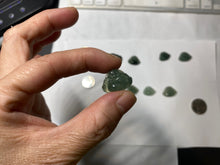 Load image into Gallery viewer, 100% Natural type A ict watery dark green(老油青) happy Buddha jadeite pendant 178
