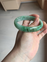 Load image into Gallery viewer, 55mm Certified type A 100% Natural sunny green yellow brown oval Jadeite bangle AD114-6635
