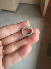 Load image into Gallery viewer, Size 2 3/4 (13.8mm) 100% natural type A icy watery green/blue/purple Guatemala jadeite jade band ring group AA104

