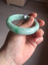 Load image into Gallery viewer, 55.2mm Certified Type A 100% Natural sunny green Jadeite Jade bangle AU6-4440
