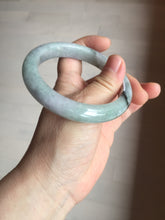 Load image into Gallery viewer, 59mm Certified Type A 100% Natural green gray purple Jadeite Jade bangle AH95-4489
