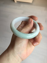 Load image into Gallery viewer, 56mm certified 100% natural type A light green white jadeite jade bangle BQ61-6879
