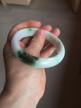 Load image into Gallery viewer, 60mm certified Type A 100% Natural sunny green yellow brown white Jadeite Jade bangle D137-1732
