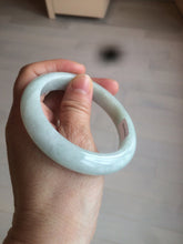 Load image into Gallery viewer, 57.4mm certified type A 100% Natural watery green jadeite jade bangle BK62-4036
