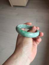 Load image into Gallery viewer, 56.4mm certified Type A 100% Natural sunny green/ white Jadeite Jade bangle BS33-4430
