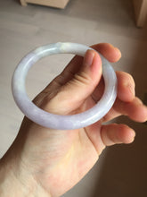 Load image into Gallery viewer, 56.5mm 100% natural type A white/purple/blue/green round cut jadeite jade bangle BL117-9431
