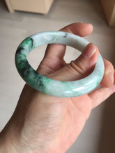 Load image into Gallery viewer, 54.6mm certified Type A 100% Natural sunny green white purple Jadeite Jade bangle BQ46-4148
