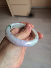 Load image into Gallery viewer, 53mm 100% natural certified sunny green/purple jadeite jade bangle AF82-2528
